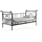 Cama Diván de forja Atenas con respaldo