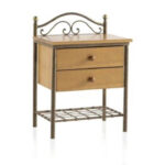 Mesita de noche forja Africa-2C