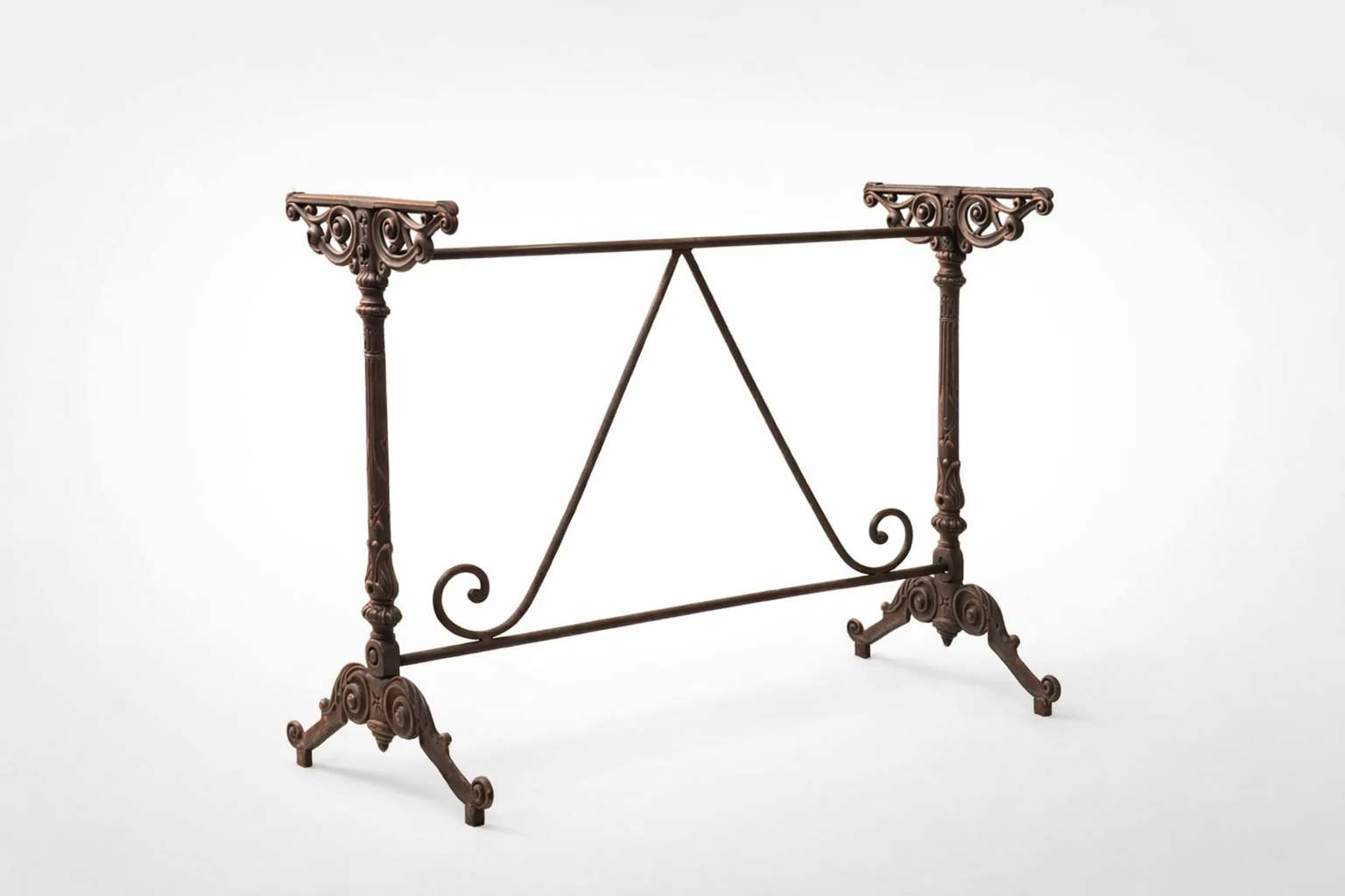 Pie de mesa de fundición estilo clásico para mesa de comedor