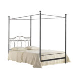 Cama de forja dosel Africa-Rosa U